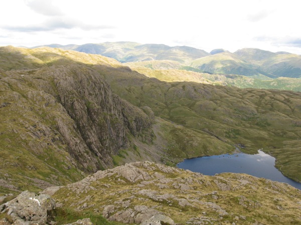 The view of Pavey Ark from Harrison Stickle
